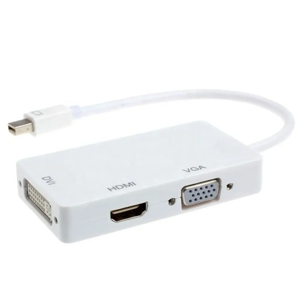 Thunderbolt/DisplayPort to HDMI DVI VGA Converter Mac PC Adapter Laptop Mini Des